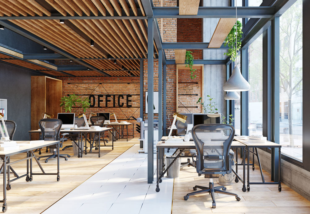 Office space desks and workstations