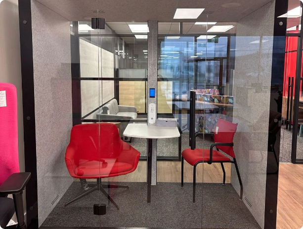 Modern office furniture Calgary - kwe soundprood pod four