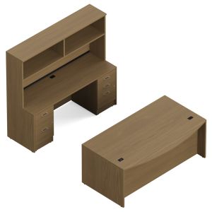 Alberta Office Furniture Newland Management Office Suite - ergonomic office design