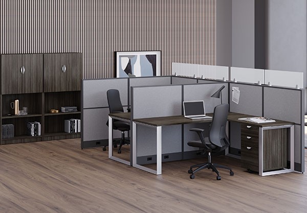 Frameworks 2 Person Workstation #17 - Alberta Office Furniture office furniture