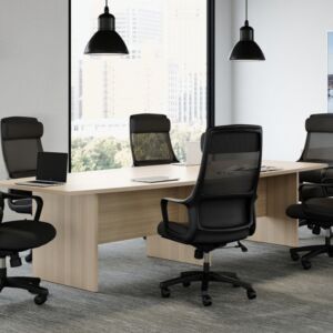 Alberta Office Furniture Newland Boat Shape Boardroom Tables - ergonomic office design