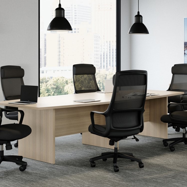 Alberta Office Furniture Newland Boat Shape Boardroom Tables - ergonomic office design