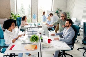 Collaborative office space layouts 300x200